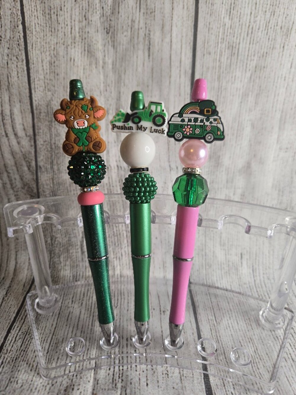 St.Patricks Day Beaded Pens(Read Description)
